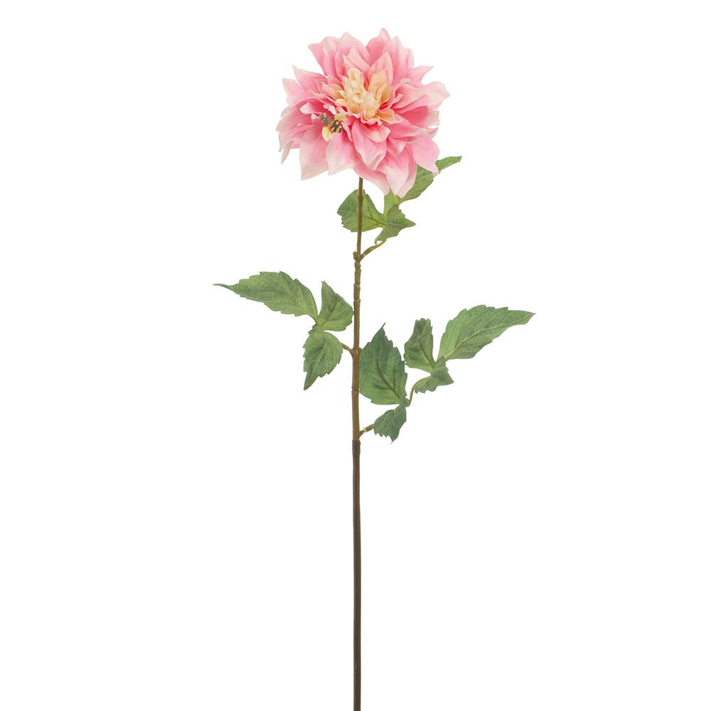 25"Dahlia Spray With Bee - Pink