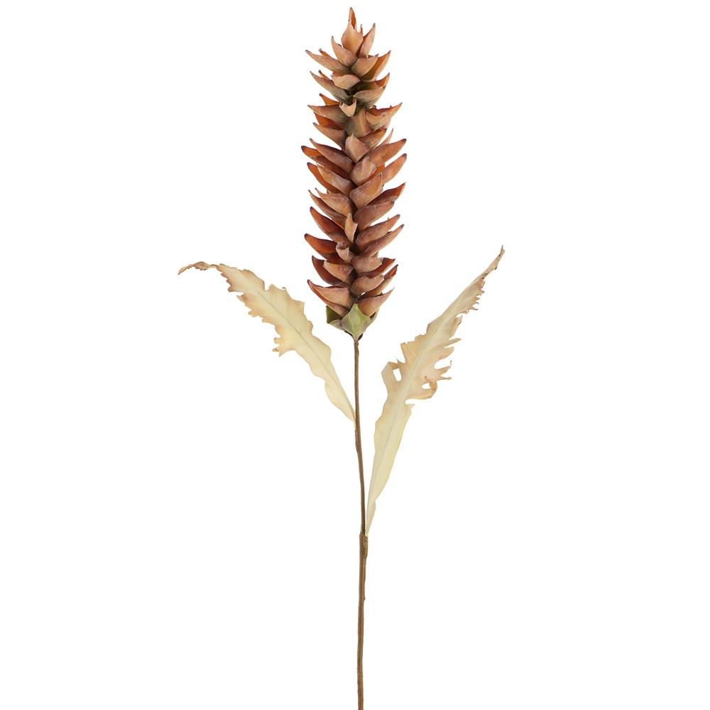 40"Dried-Look Heliconia Spray - Rust