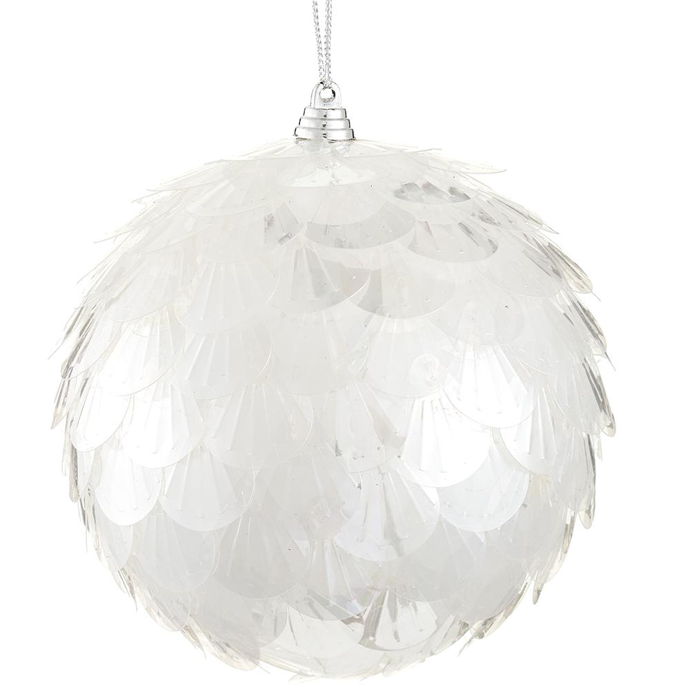 5" Bangle Ball Ornament  - Iridescent