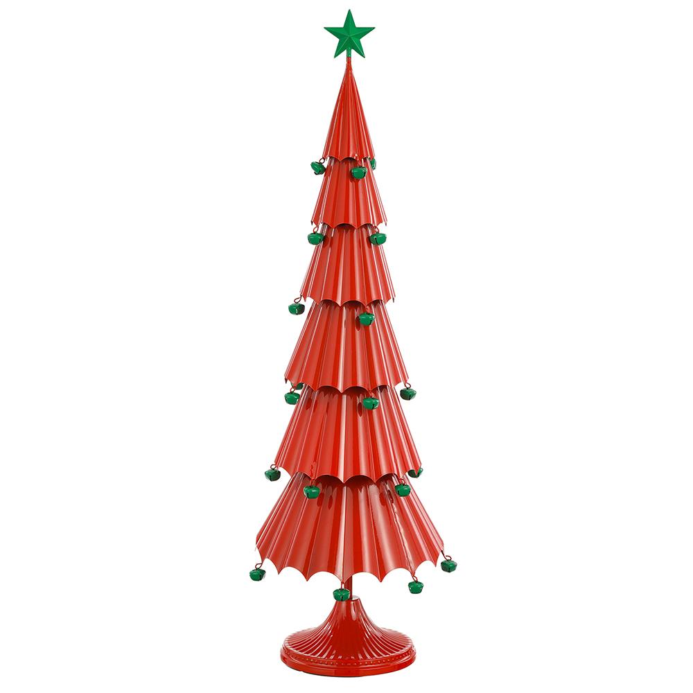39"  Metal Star  Tree  with  Bells