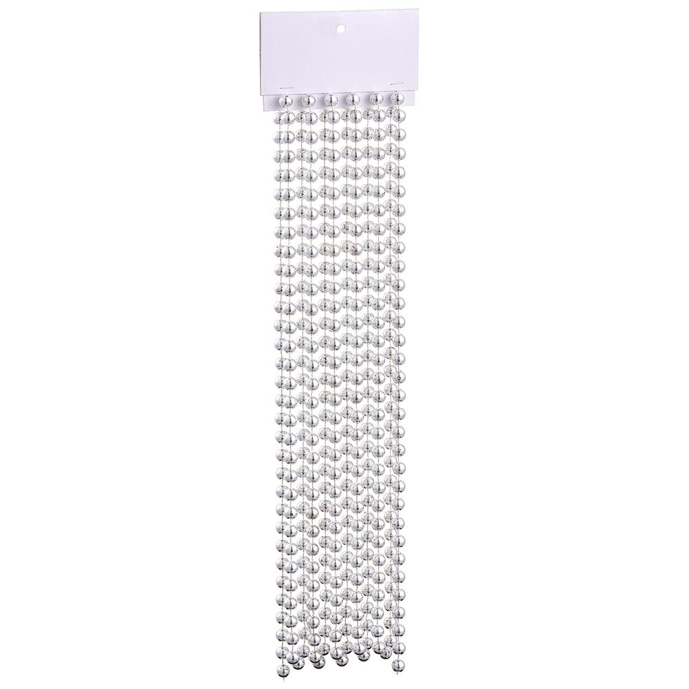 15' Bead Garland - Silver