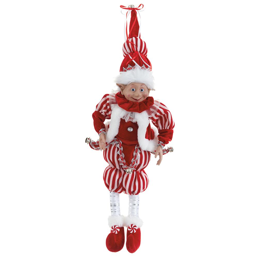 26" H Candy Elf -  Red + White