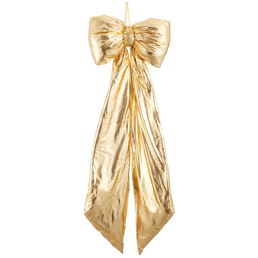 67"  Metallic Bow - Gold