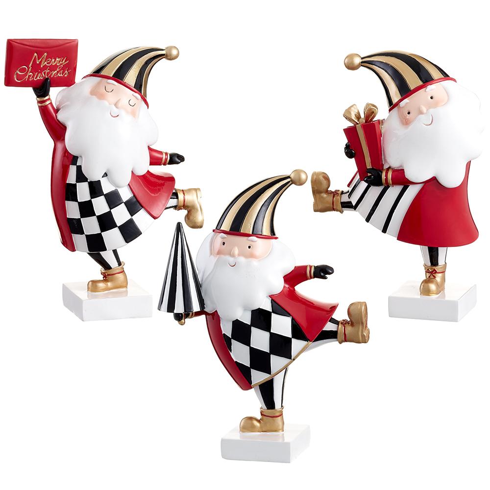 8"  Santa  - Red + White