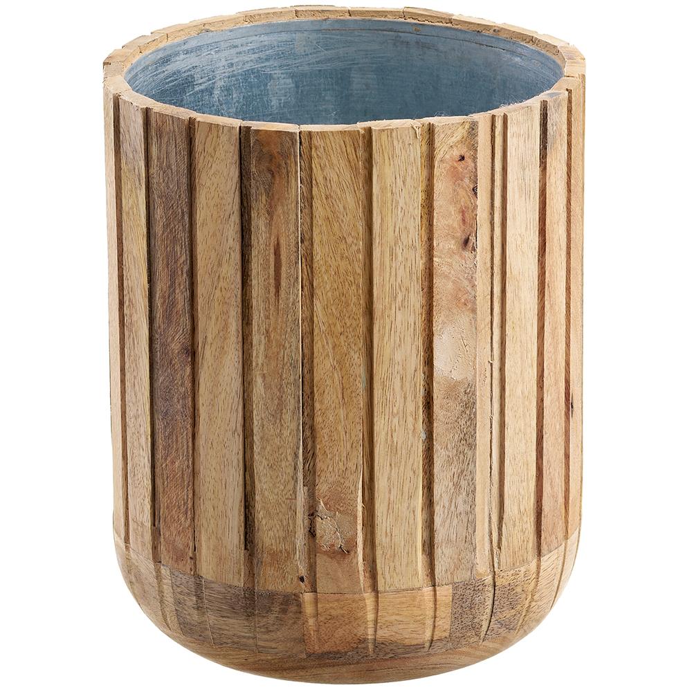 95" HX8" D  Wood  Planter Bronze