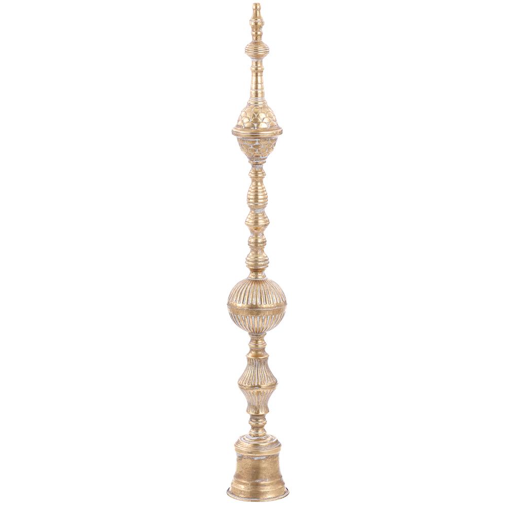 39"  Metal Finial Table Top - Gold