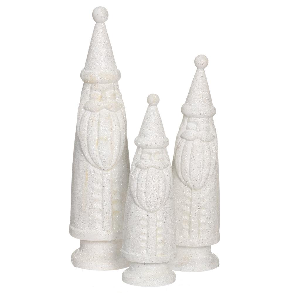 9.5-13.5" Glittered Santa