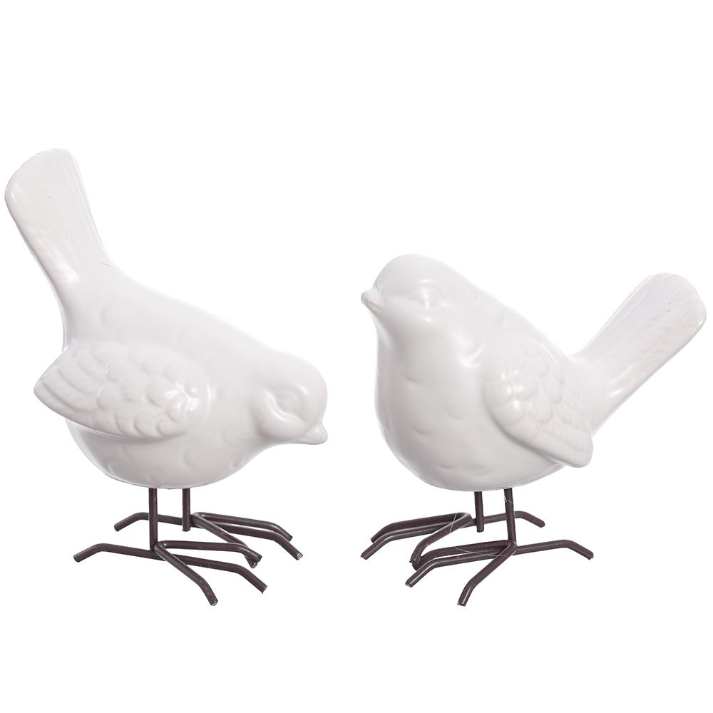 4"-5" Bird (2 ea/set) White