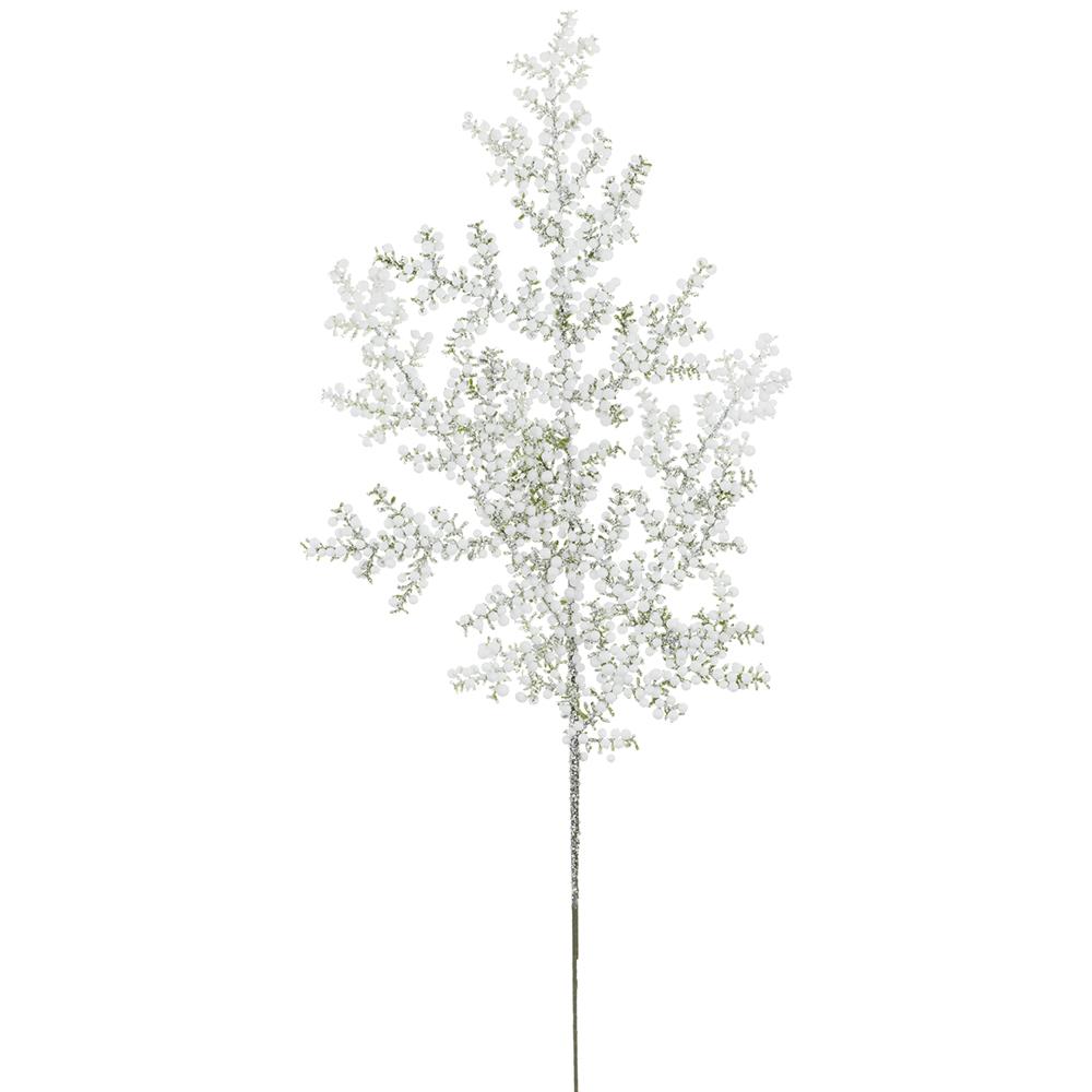 24"Snowed Mini Berry Spray - White