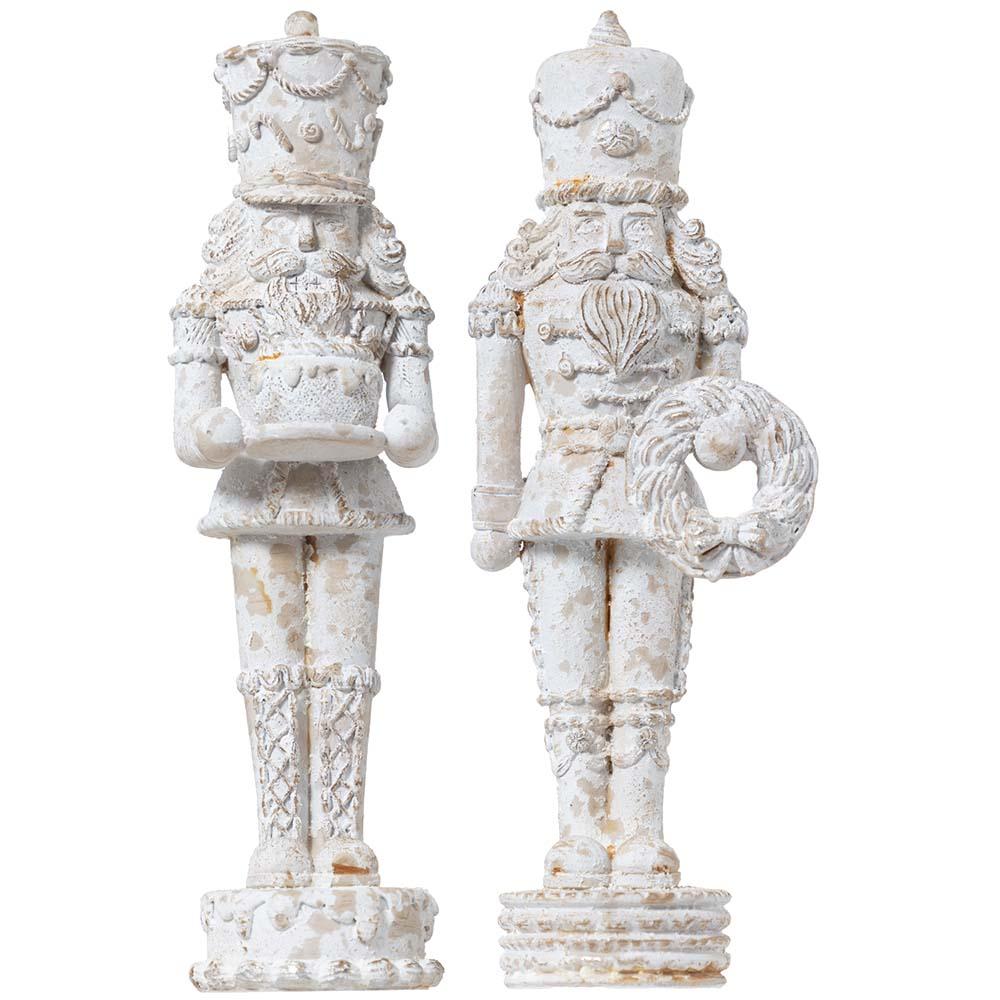 10"Nutcracker - White Antique