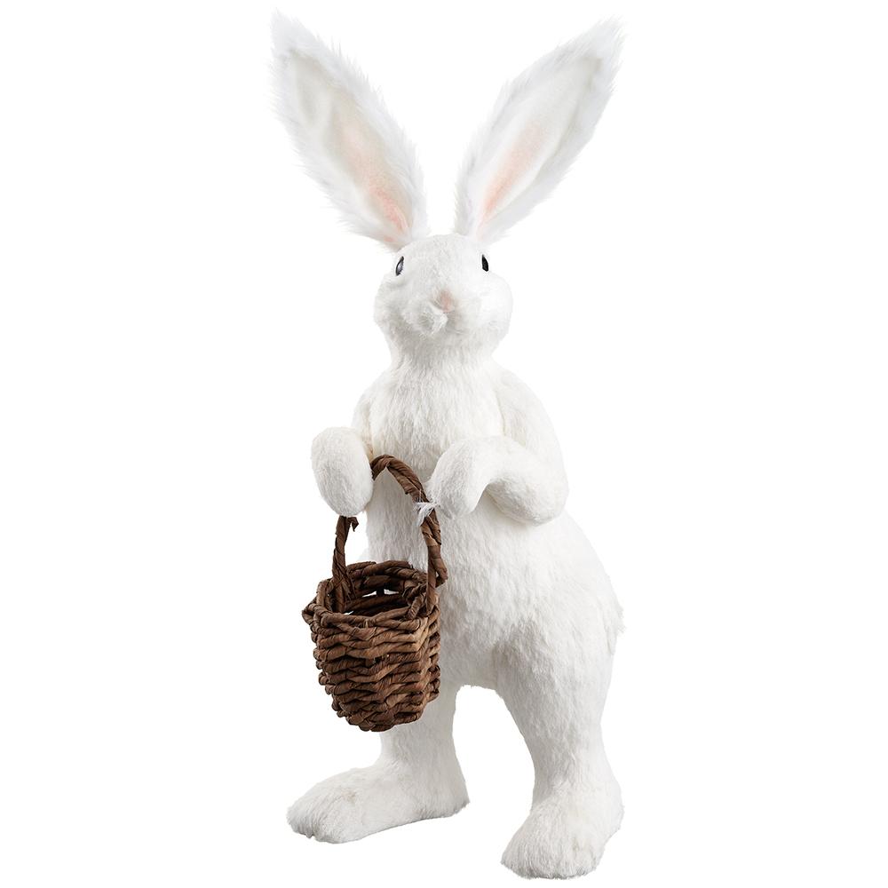 27.5" Bunny Holding A Basket