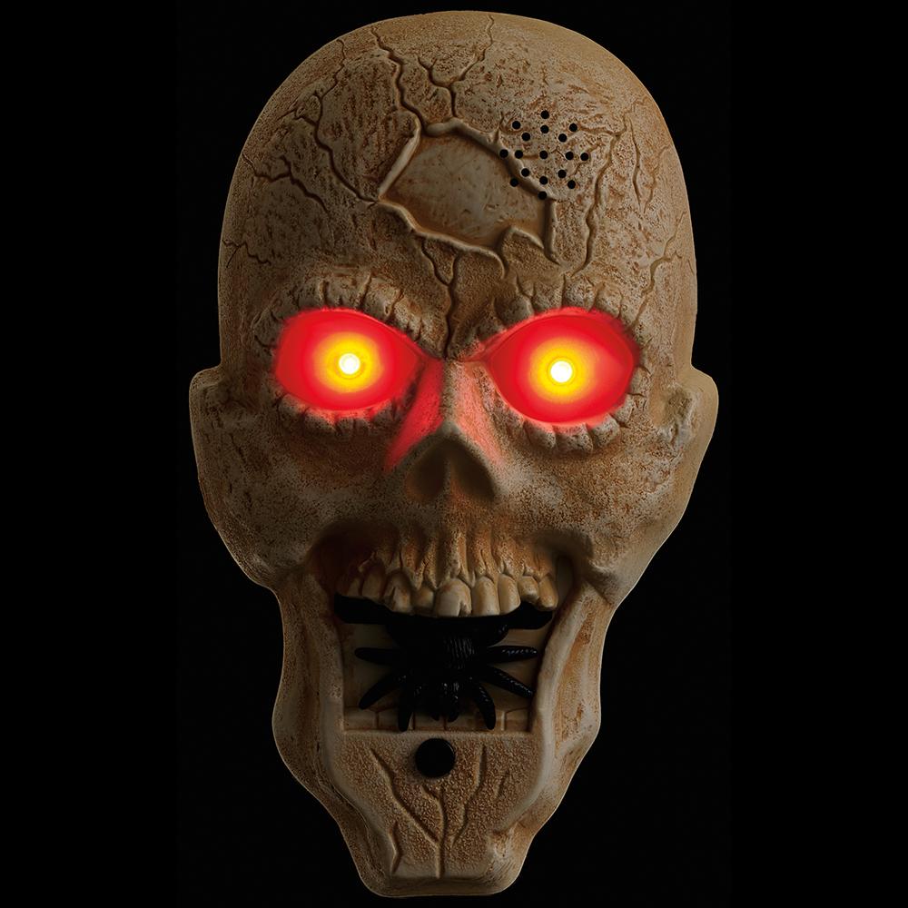 9"   Voice Animated Skull Door Bell
