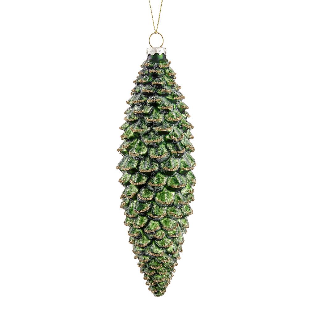 7.5"Glass Pine Cone Ornament