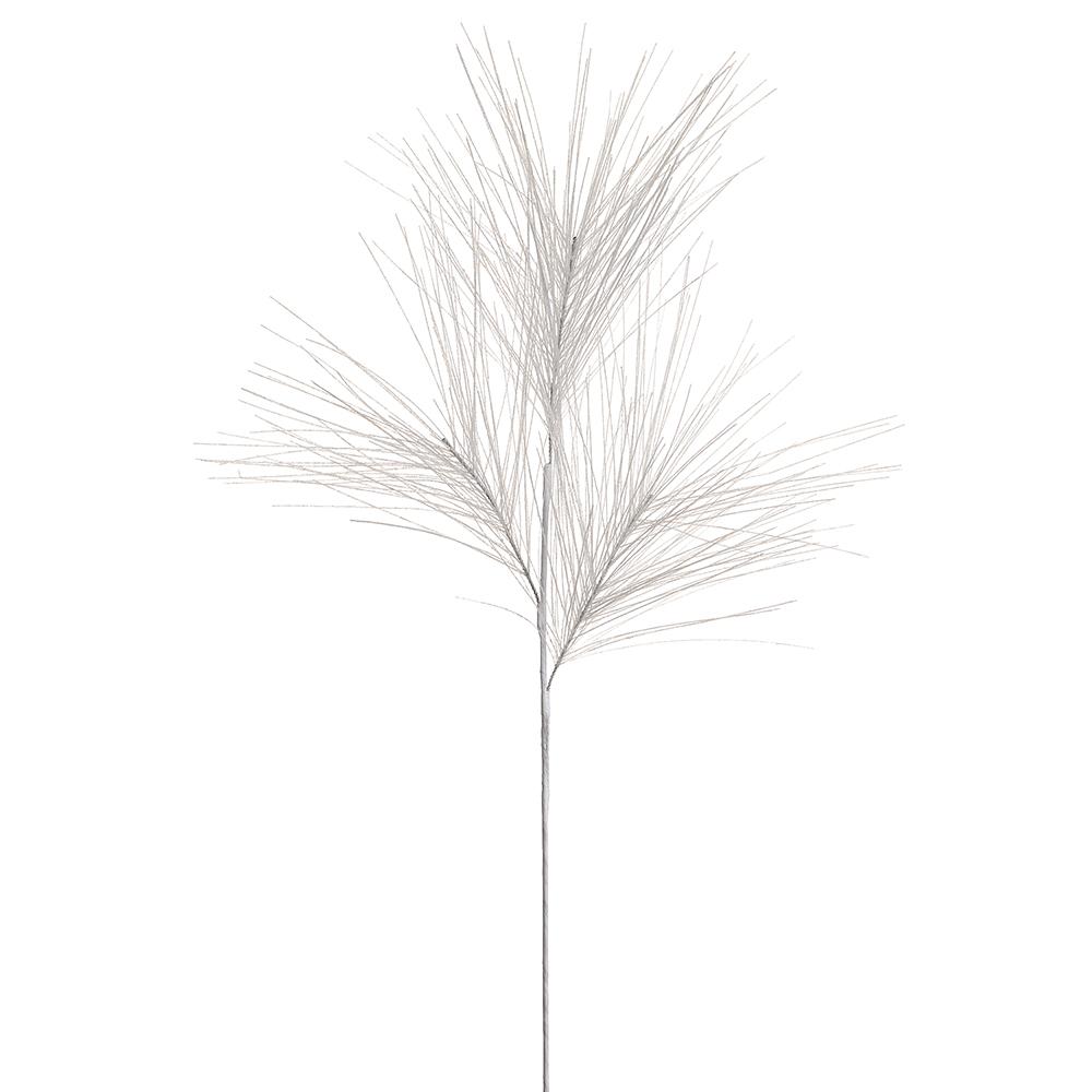 34" Glitter Long Needle Pine Spray