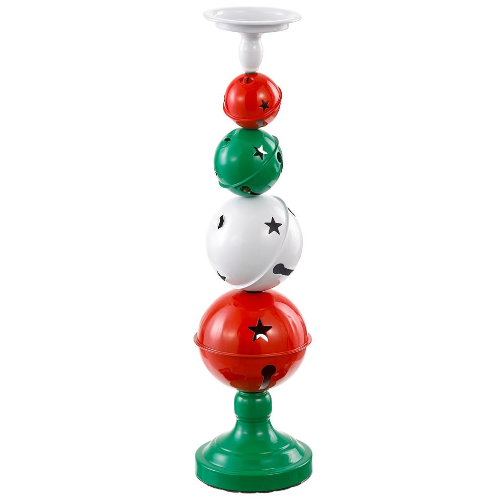 21.5" Metal Star Cutout Candleholder