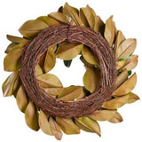 27"Magnolia Leaf Wreath - Green