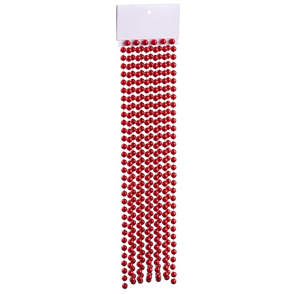 15' Bead Garland - Red