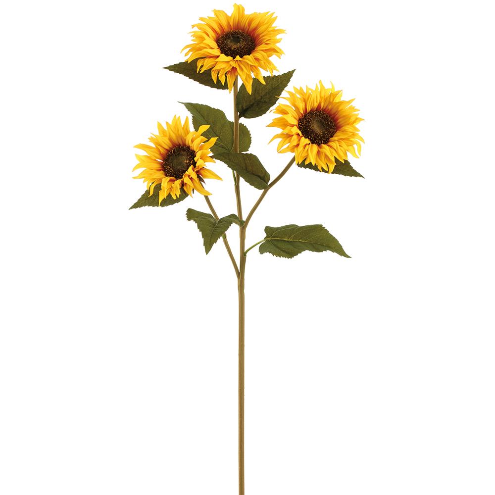 33" Sunflower Spray  - Yellow + Orange