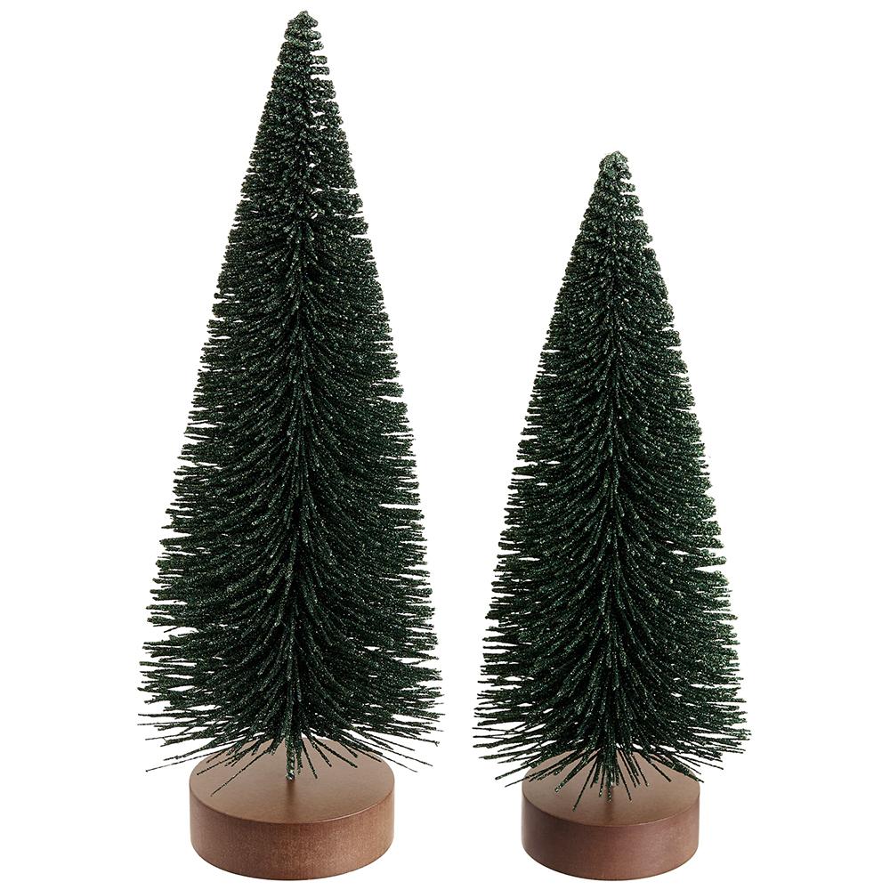 14-16"Glit Bottle.Brush Tree