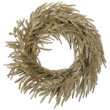 24" Glitterered Willow Pine Wreath