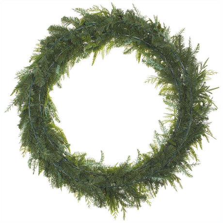 38" Soft Cedar + Pine Wreath