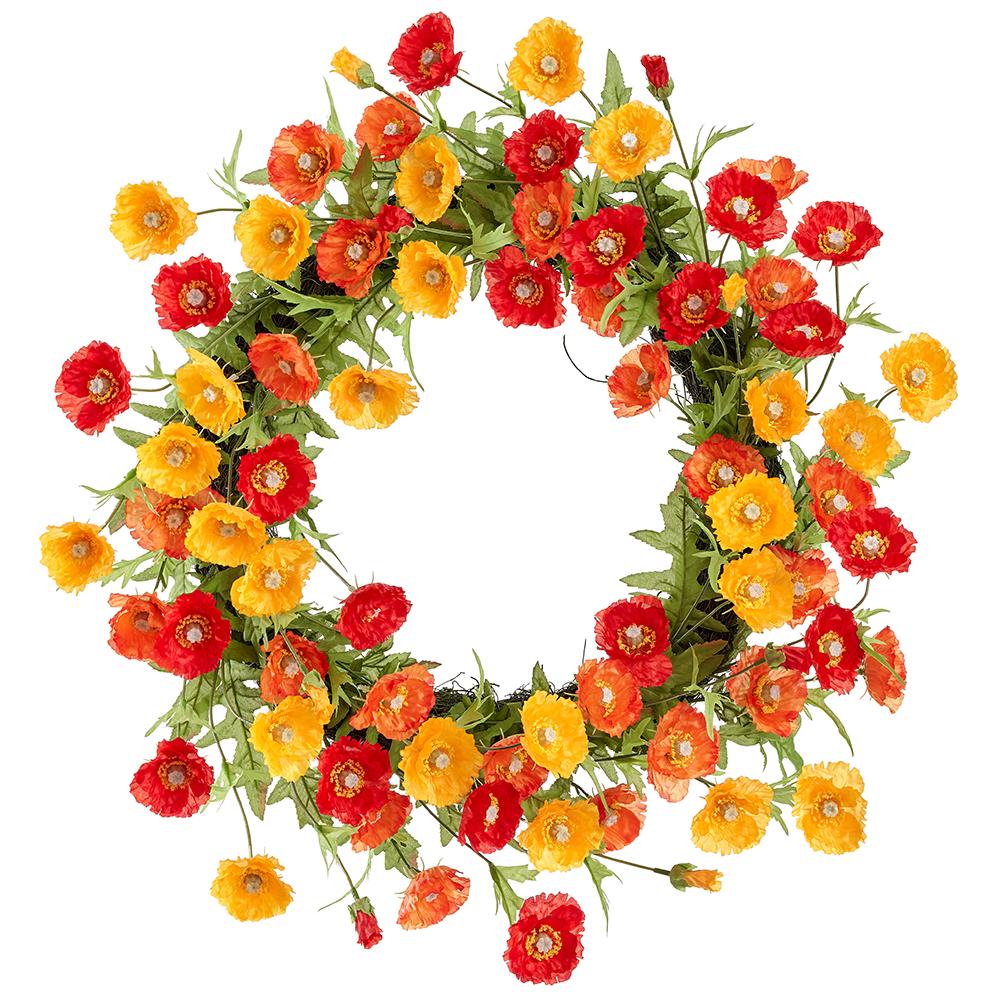 26"Poppy Wreath