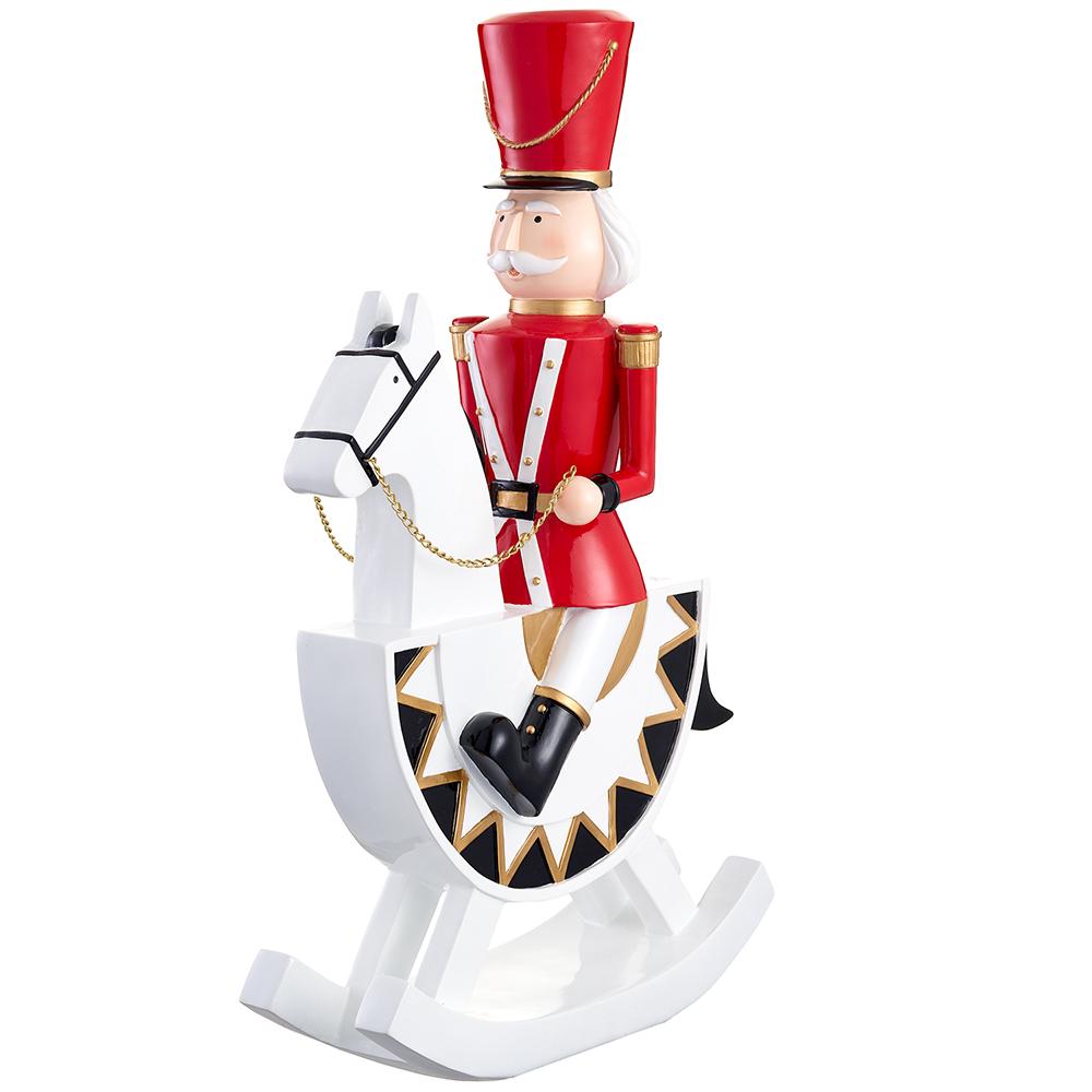 28"  Nutcracker on Rockinghorse