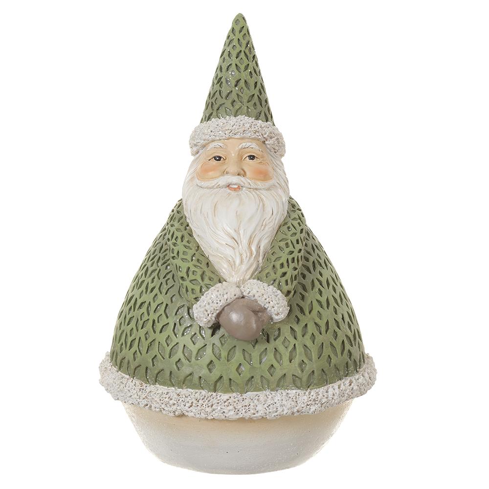 6.75"  Santa - Green