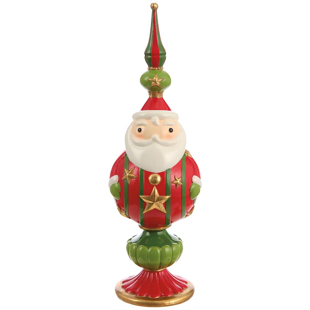 13"  Santa - Red + Green