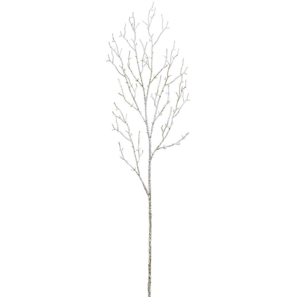 44.5"  Snowed Twig Spray  - White