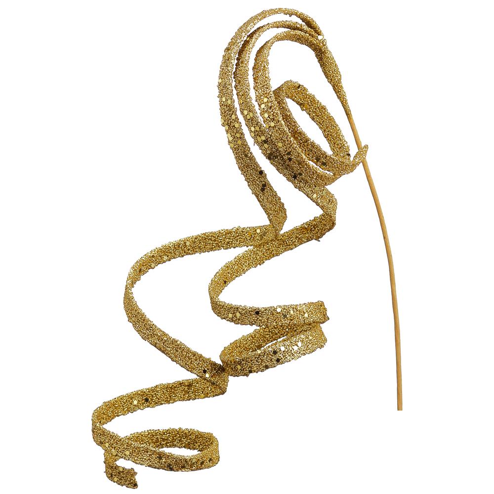 23" Glitter Curly Hanging Spray