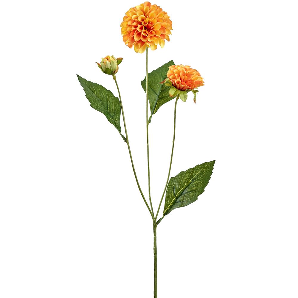 20"Dahlia Spray - Yellow + Orange