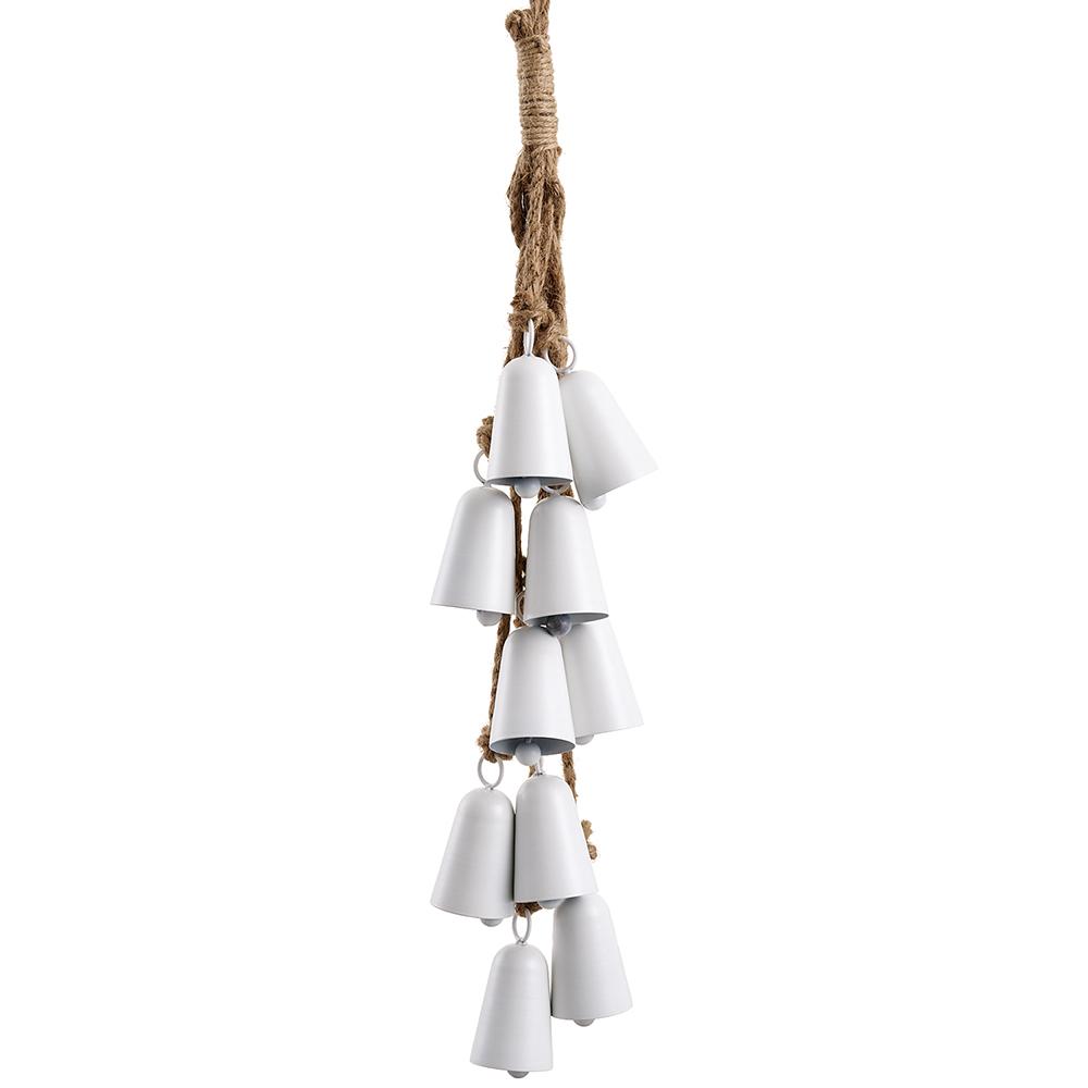 20.5"Met.Bell Doorknob Hanger - White