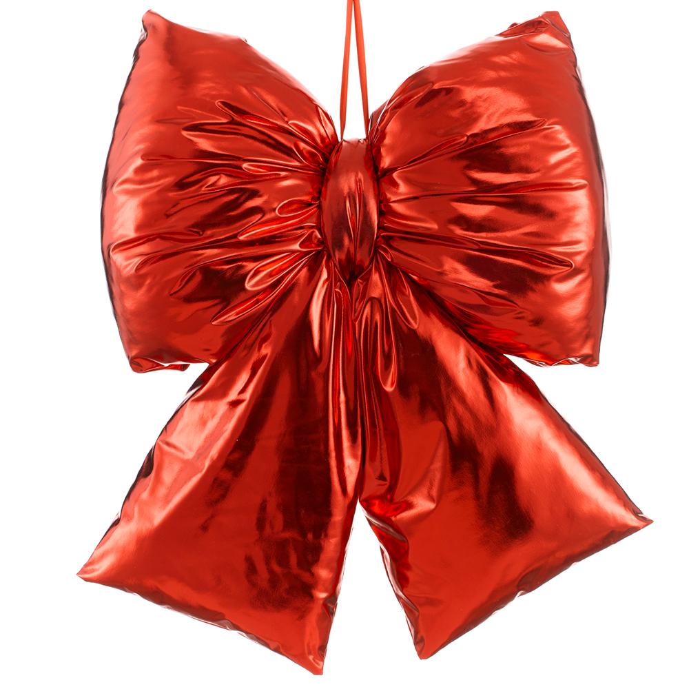 20"Wx21.5"L Lame Bow - Red