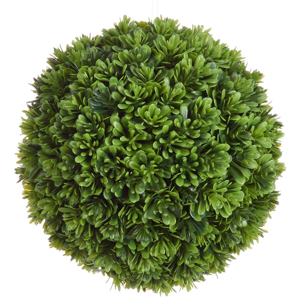 7"Plastic Sedum Ball - Green