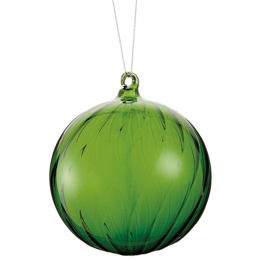 4"Glass Ball Ornament Gr