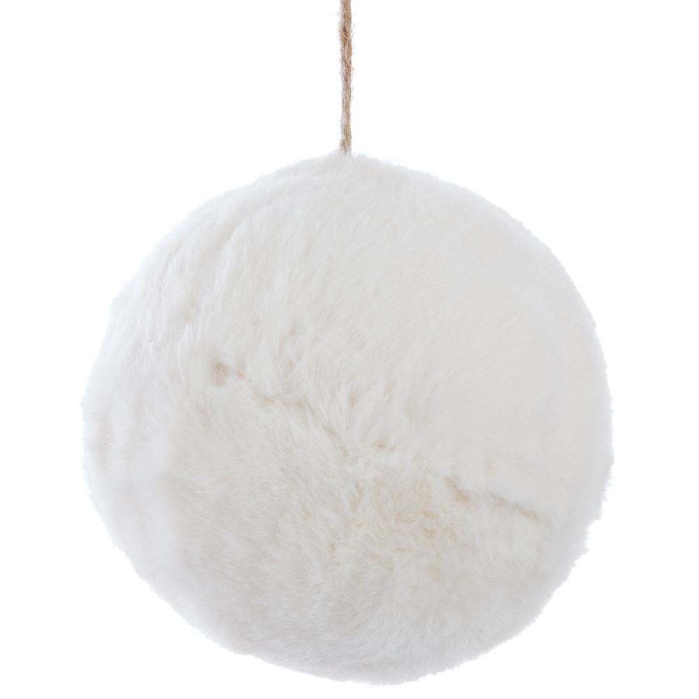5"Fur Ball Ornament Wh
