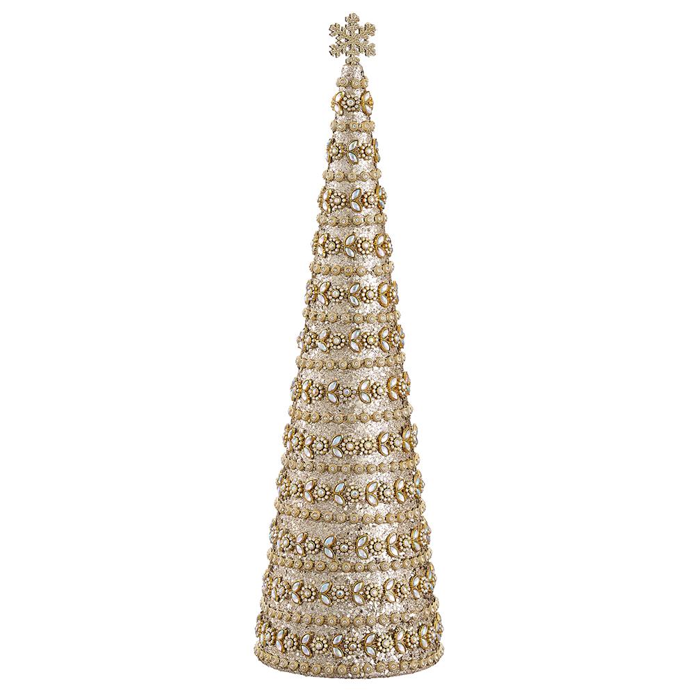 20"Diamond Cone Topiary Go/Ja