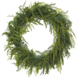 25" Soft Cedar + Pine Wreath
