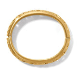 Contempo Medium Hinged Bangle - Gold