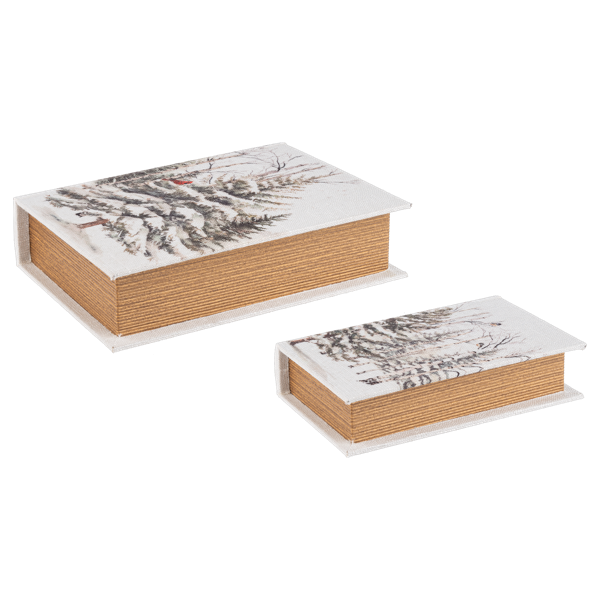 Winter Bird Book Decor