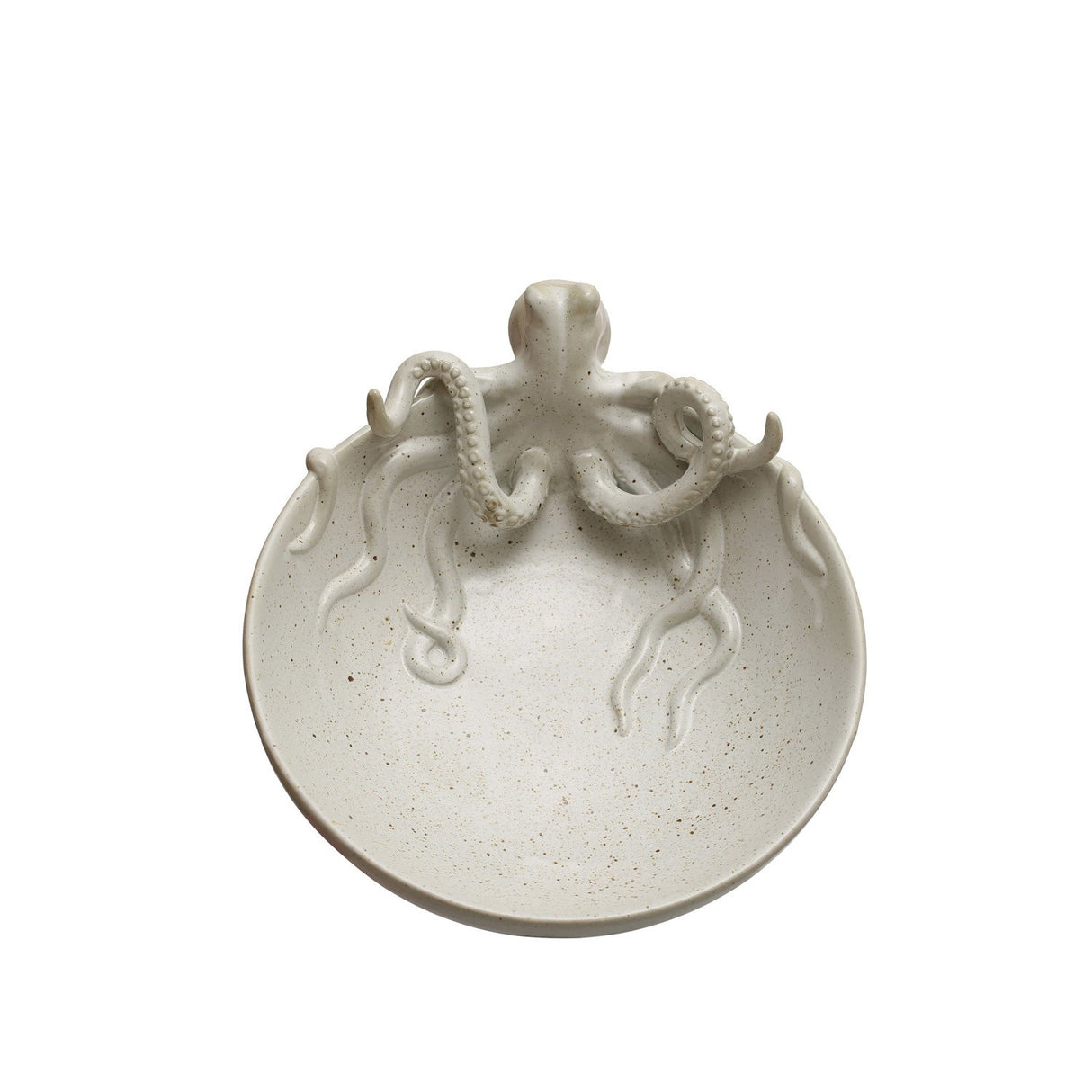 Stoneware Octopus Bowl Speckled (Each One Will Vary)