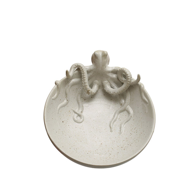 Stoneware Octopus Bowl Speckled (Each One Will Vary)