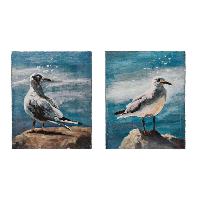 Canvas Wall Décor w/ Seagull, 2 Styles ©