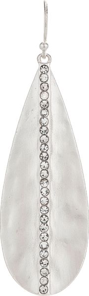 Crystal Line Tdrop Earrings