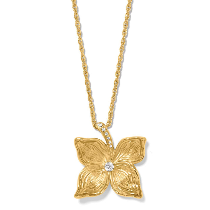Everbloom Flower Necklace - Gold