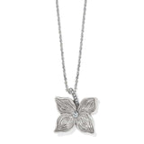 Everbloom Flower Necklace - Silver