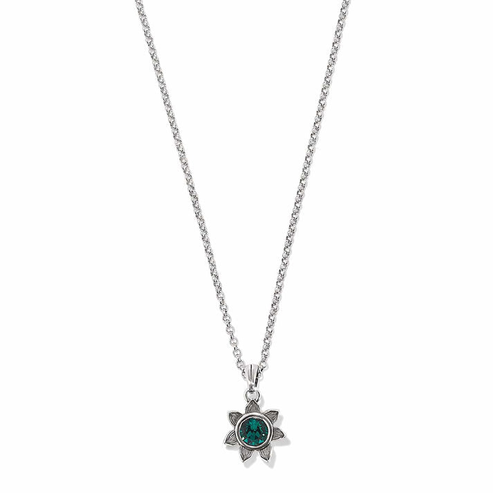 Everbloom Sunflower Necklace - Emerald