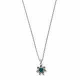 Everbloom Sunflower Necklace - Emerald