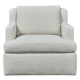 Unwind Swivel Chair - Snow Garden White